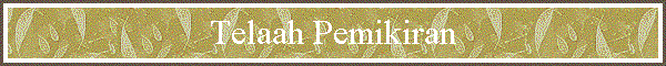 Telaah Pemikiran